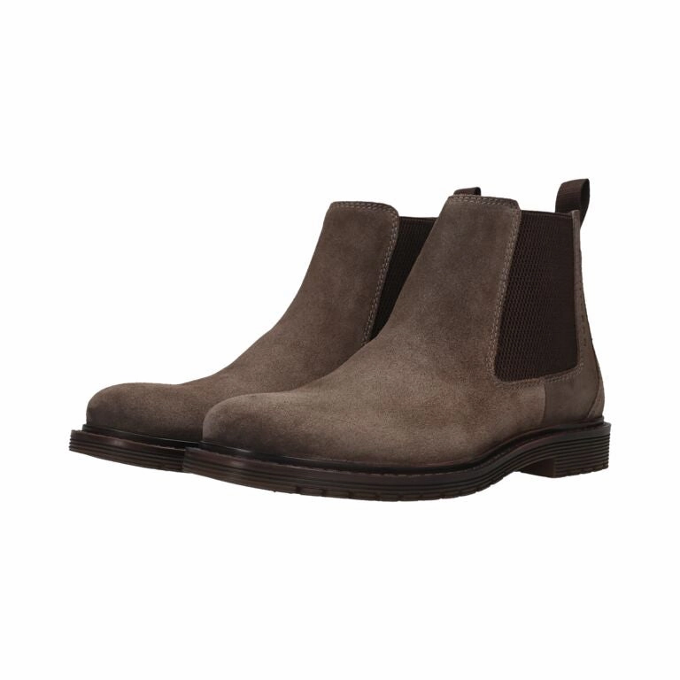 Bugatti Veda Evo 325-ATE30-1400-1100 Mens Dark Grey Suede Pull On Ankle Boots Helldusk Boots