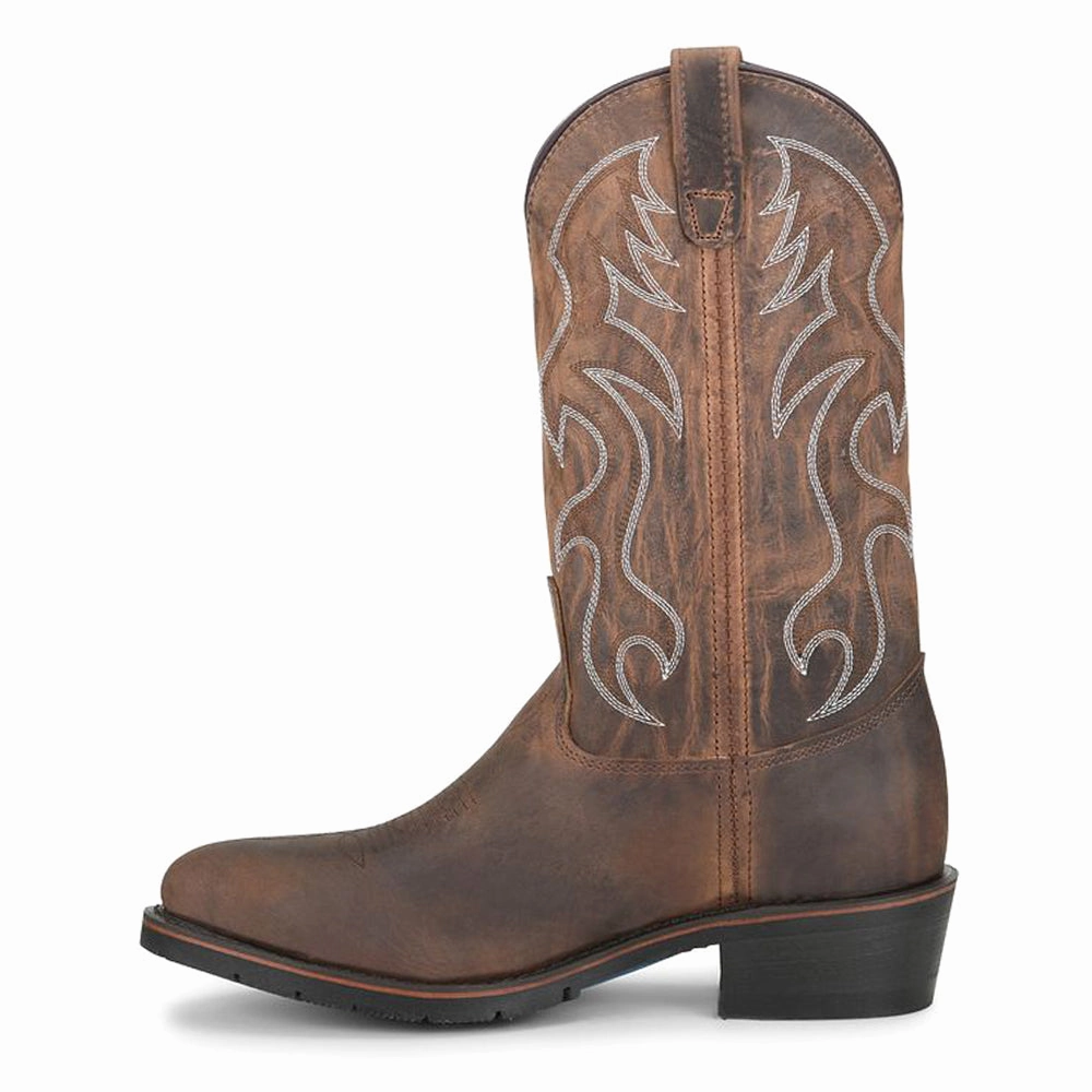 White Ankle Boots Low Heel Robert AG7 12 Inch Slip Resistant  Soft Toe Work Boots