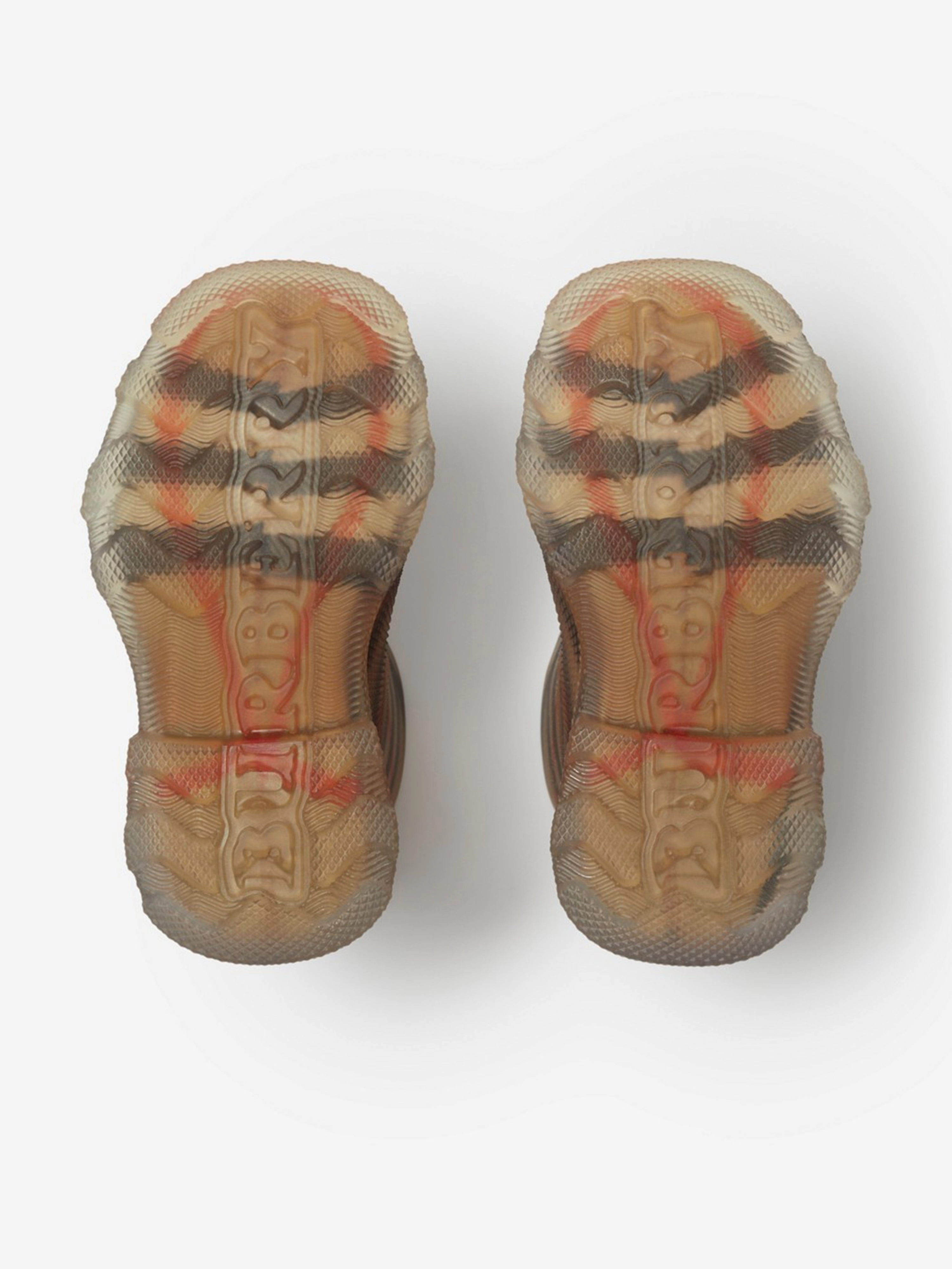 Burberry Kids Check Rubber Marsh High Boots in Beige Penelope Chilvers Boots