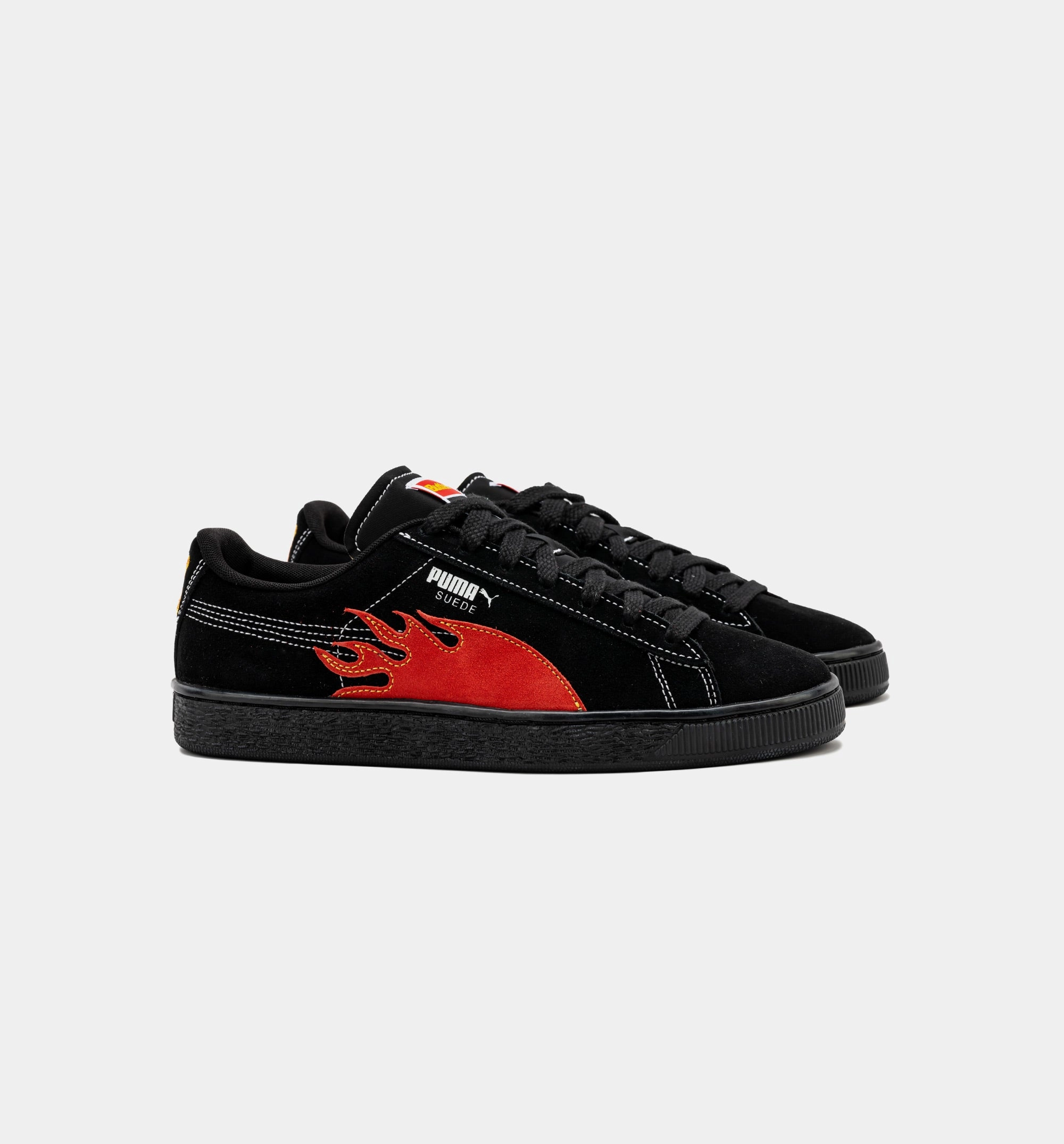 Butter Goods Suede Classic Mens Lifestyle Shoe - Black/Red Aloha Skate