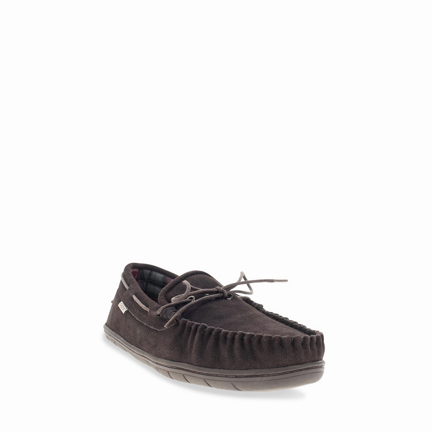 Meijer Slippers Country Flannel Mens Slipper Indoor Chocolate 90345110B