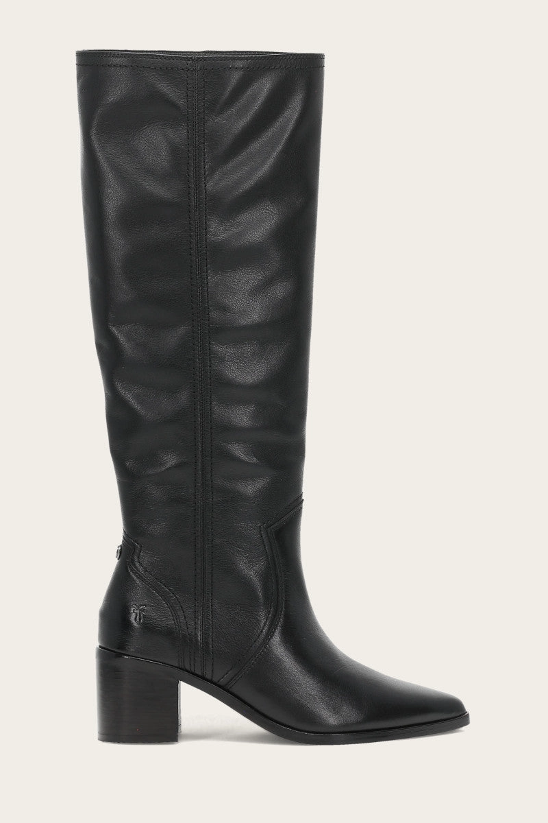 Sadie Softy Tall - Pre-Loved Knee High Lace Up Leather Boots