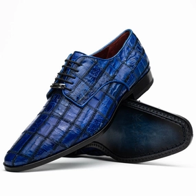 Asti Electric Blue Chunky Sole Brogues