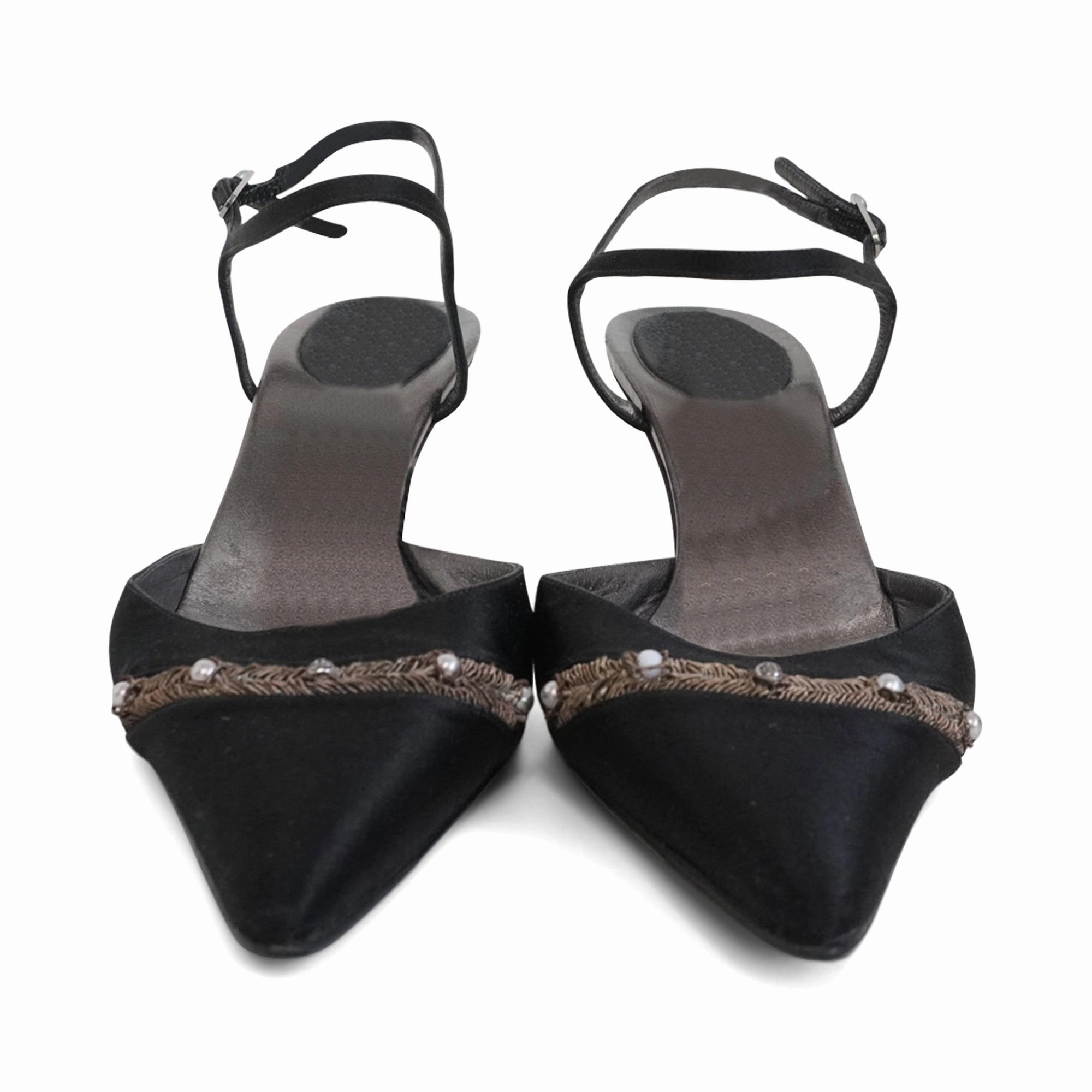 Chanel Vintage Satin Heels - Women's 39 Stegmann Ankle Boots