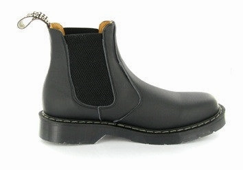 Chelsea Boot in Black from Vegetarian Shoes Waxed Chelsea Boots