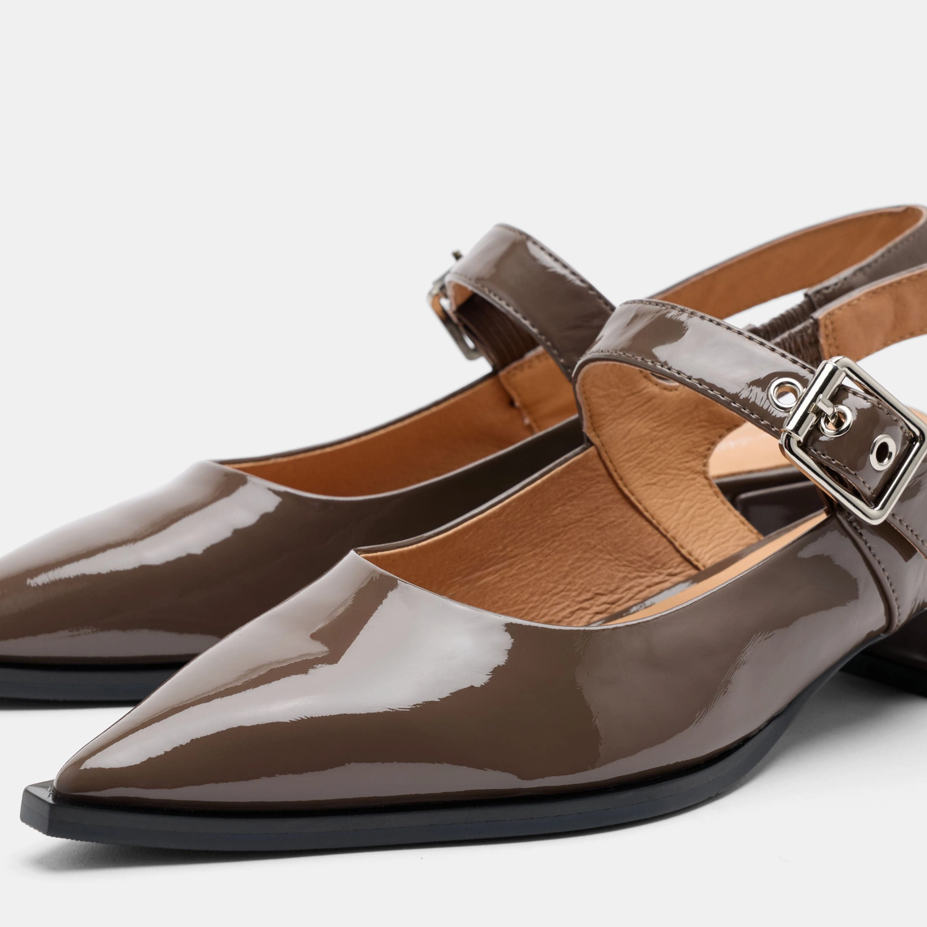 Chelsea Taupe Patent Leather Slingback Block Heels 2976 Double Zip Leather Chelsea Boots