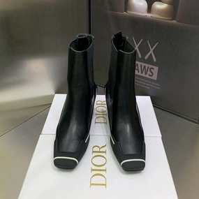 Dior Womens Shoes KCI796VSO_S20X D-Motion Heeled Ankle Boot Chelsea Boots Men Branded