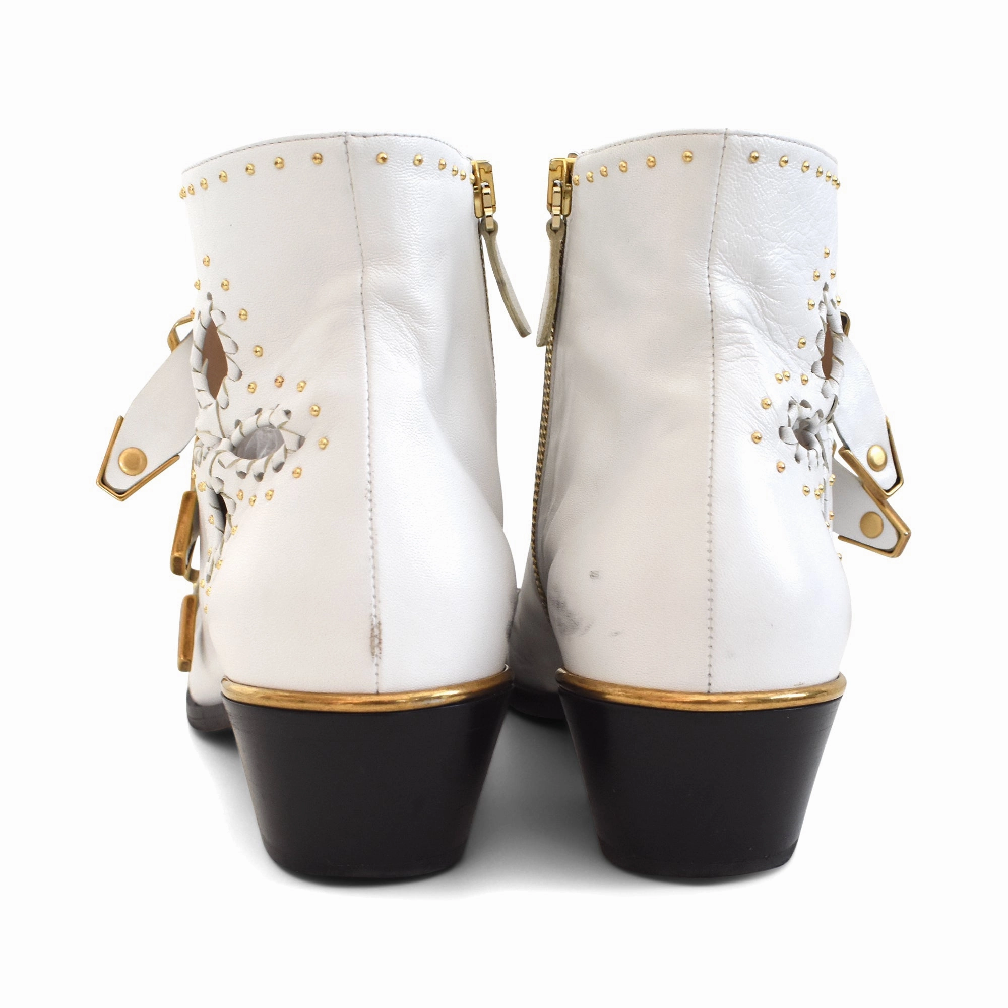 Chloe Susanna Cutout Booties - Women's 40 Ankle Boots Floral