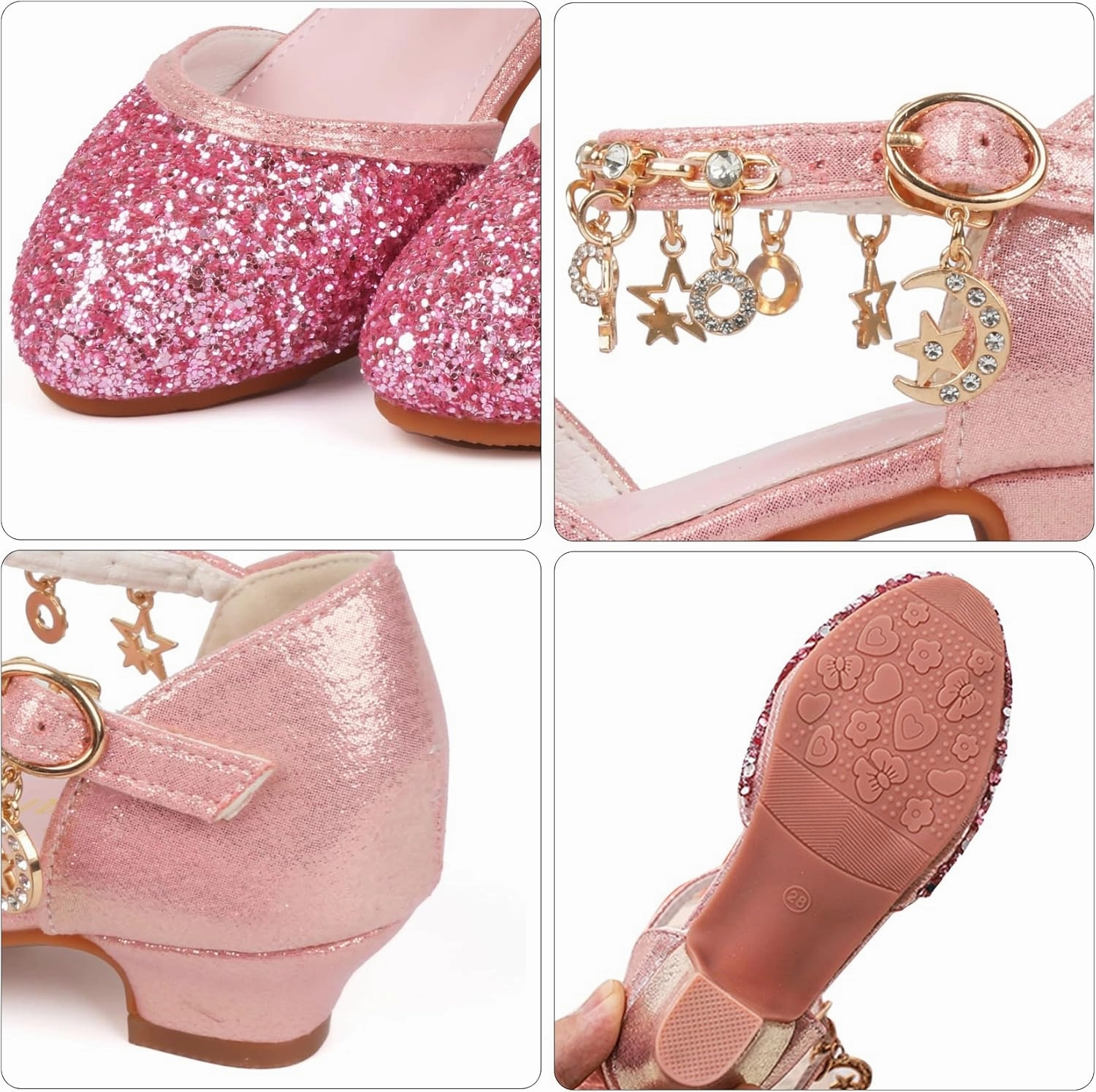 Asics Aggressor Shoes ChuLian Girls Dress Shoes Glitter Sequins Princess Low Heels Party Dance Shoes Party Wedding Flower Girls Sandals