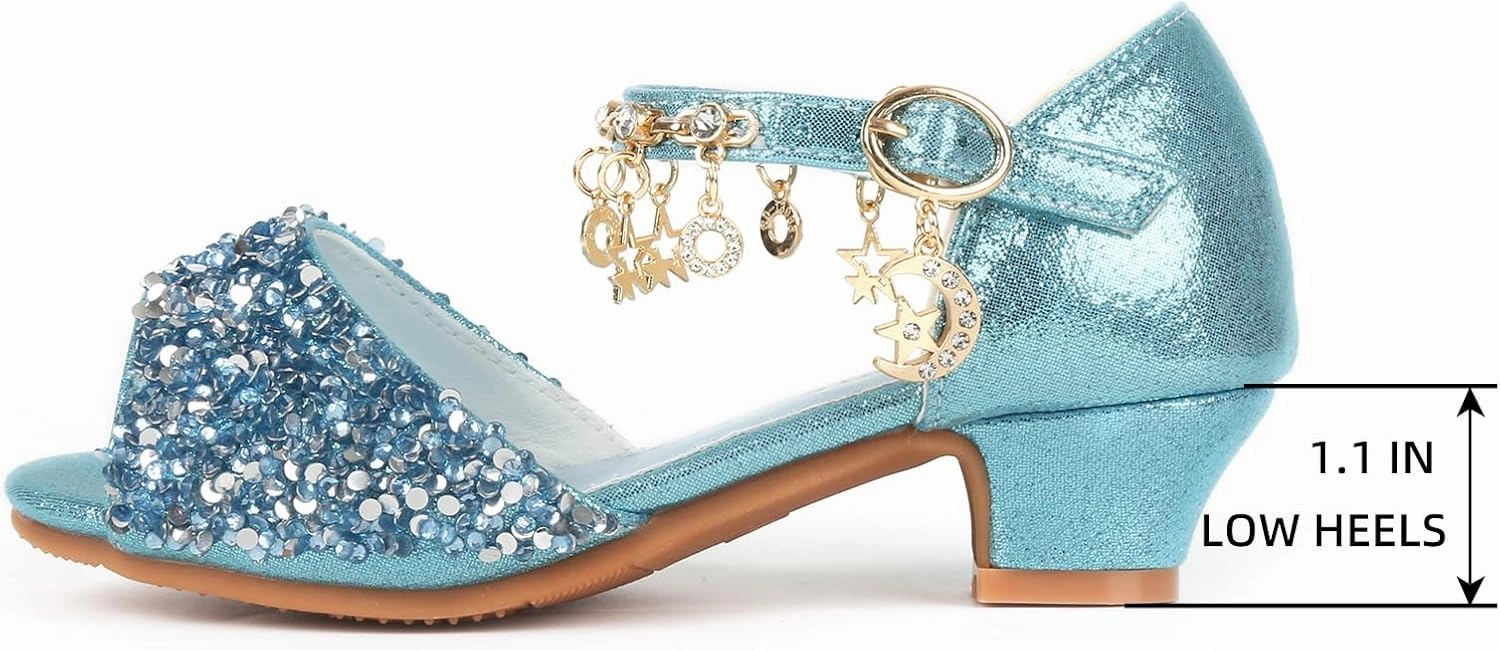 Asics Running Shoes Novablast 3 ChuLian Girls Dress Shoes Sparkly Princess High Heels Peep Toe Party Wedding Flower Girls Shoes Sandals Toddler Little Big Kid