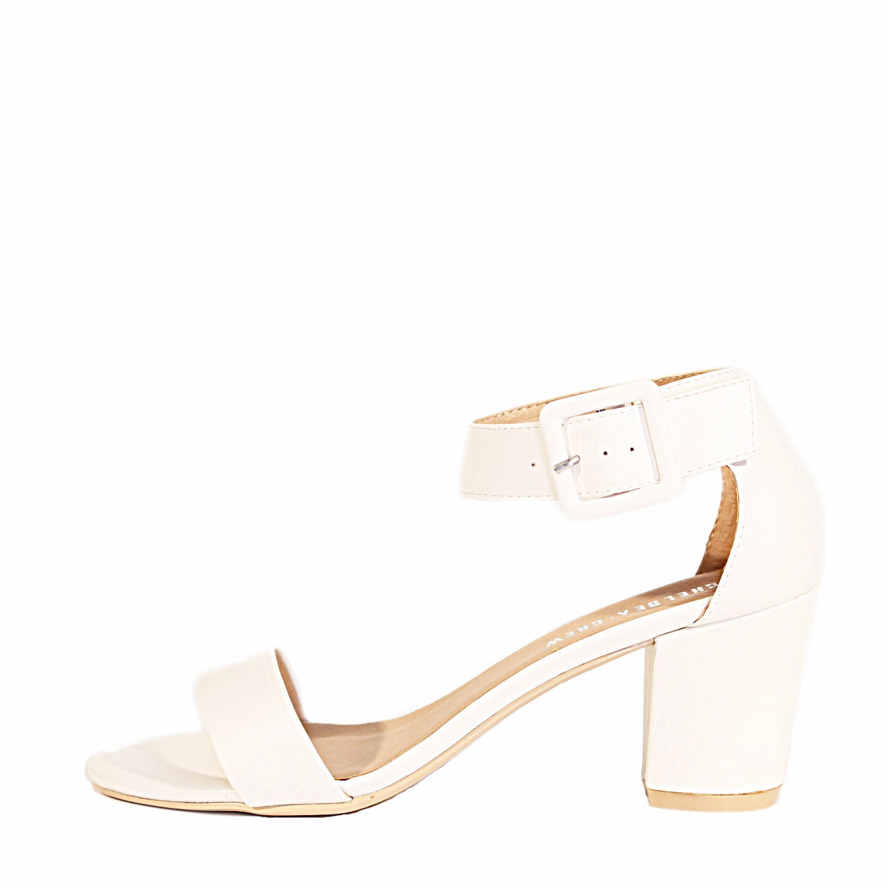 Elyse Faux Leather Sandal Heels Sock Top Chelsea Boots