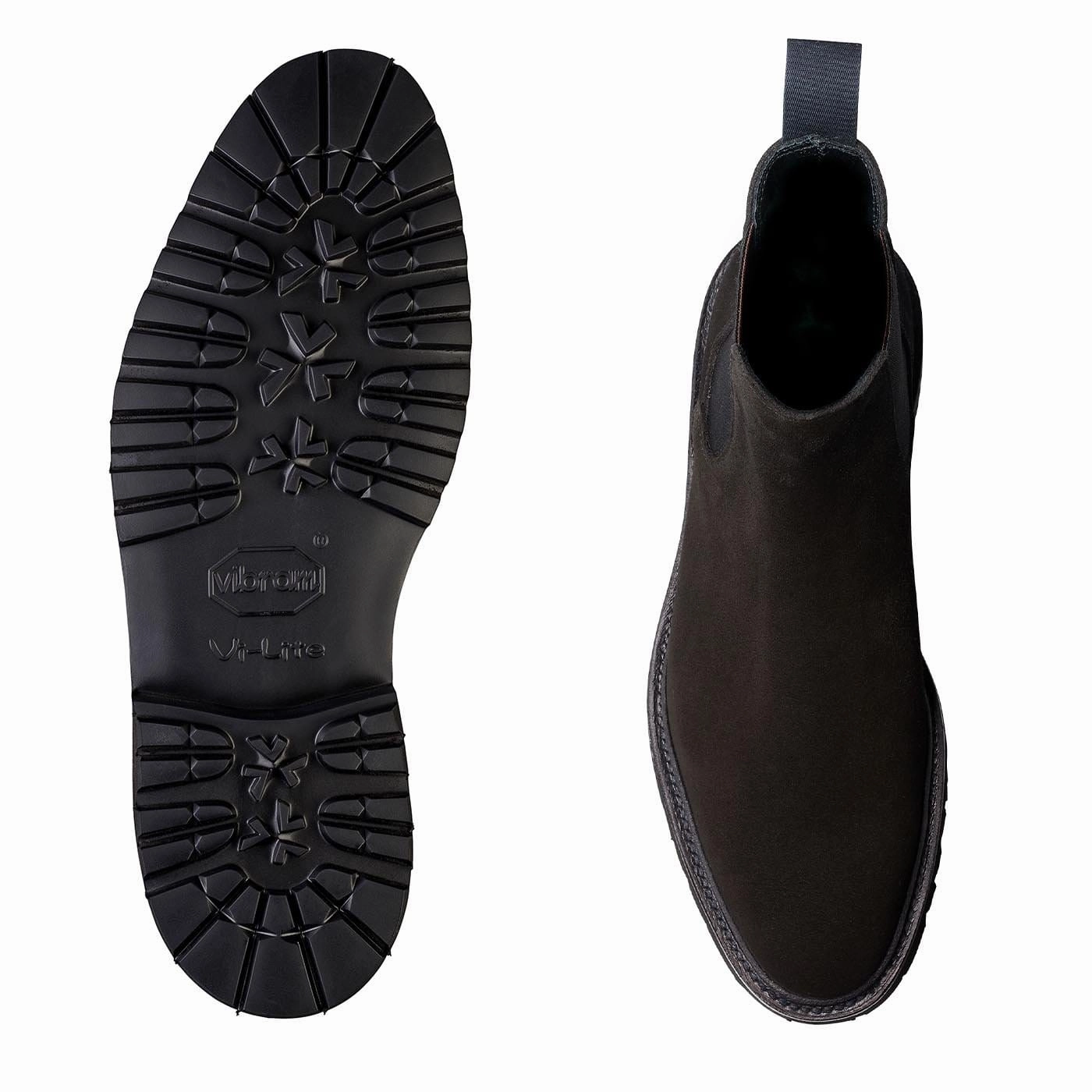 Poppy Black Suede Chelsea Boots Workwear