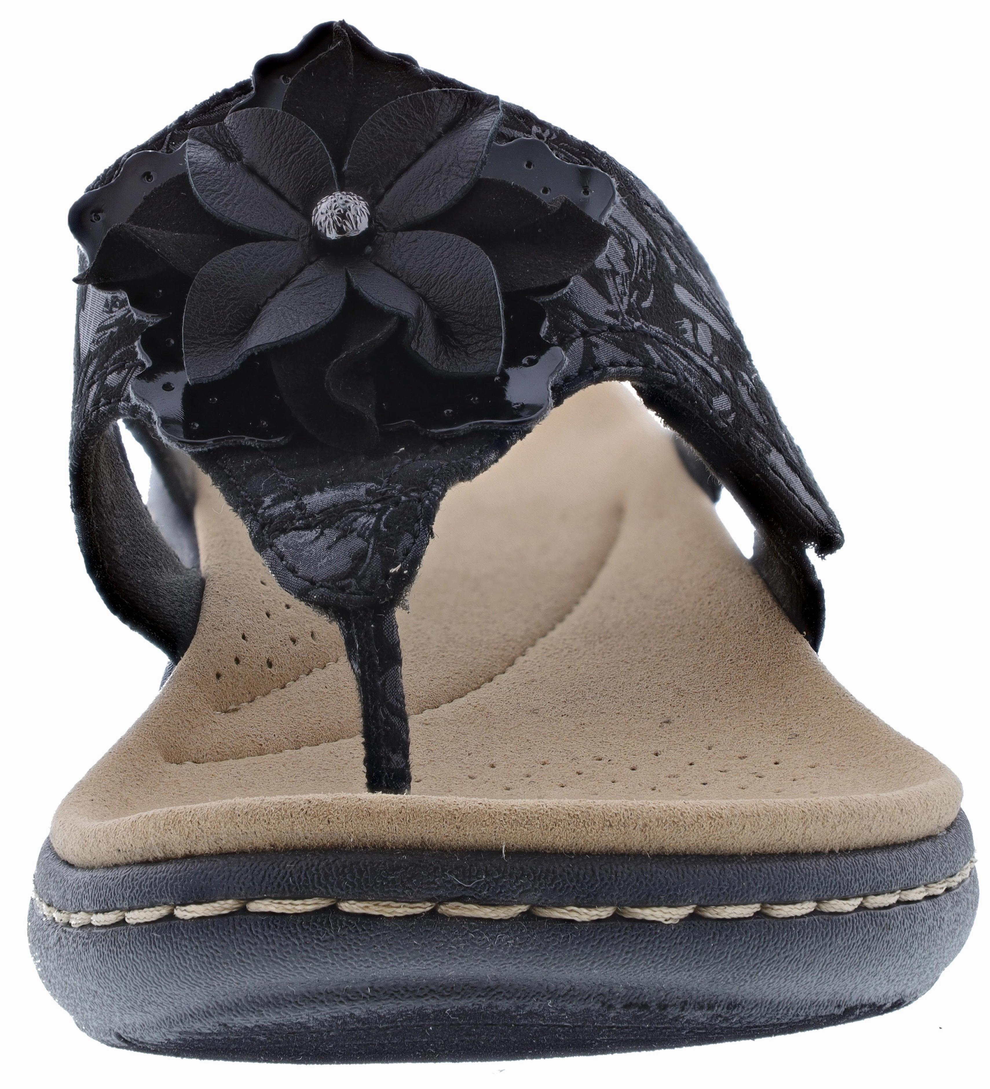 Clarks Laurieann Gema Womens Adjustable Comfort Sandals with Arch Support Flip Flops Nearby