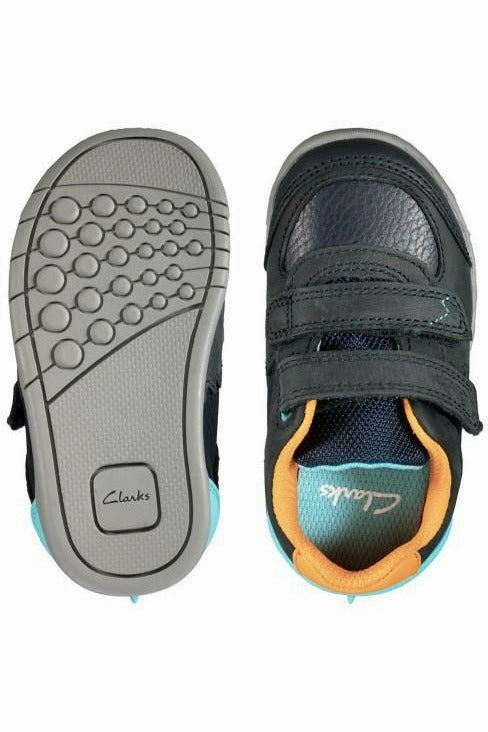 Clarks Rex Clarks Quest Toddler navy combi