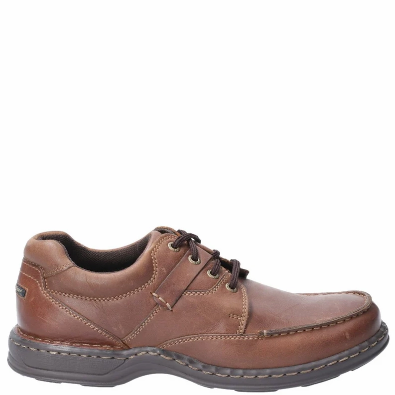Hush Puppies Mens Shoe Randall 2 Brown Go-to Wingtip Oxford