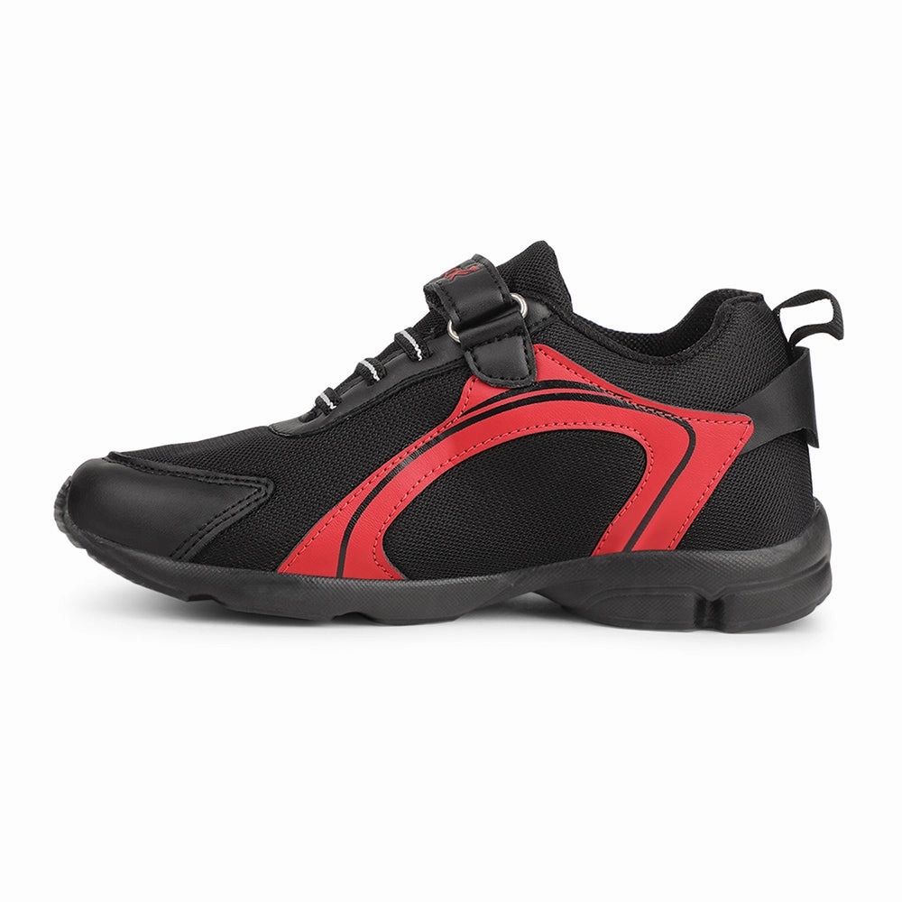 Leap7x Black Non Lacing Sports Running Shoes For Kids KSN 670V By Liberty Revolution 5 Running Shoes