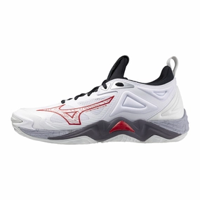 WAVE MOMENTUM 3 - White/ Salsa High Top Volleyball Shoes Women