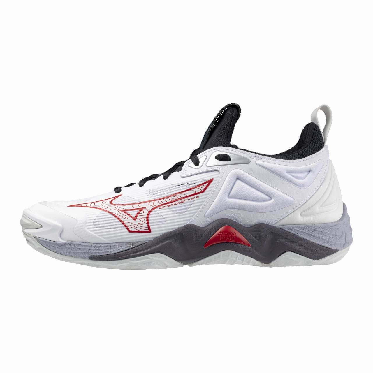 Hyper Set Volleyball Shoes WAVE MOMENTUM 3 - White/ Salsa
