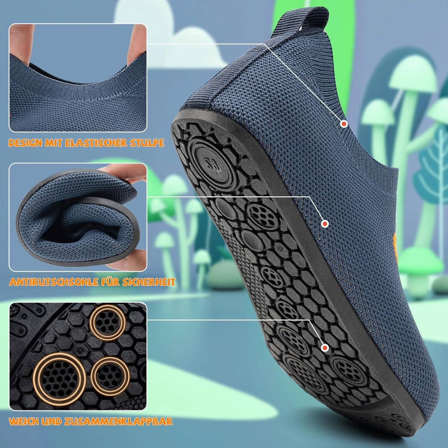 Latest Asics Volleyball Shoes KOWAYI Kids Boys Flip Barefoot, Girls Soft Backpack Shoes, Light Bathing Shoes, Cute Walking Learning Shoes