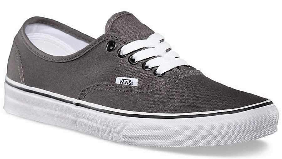 Vans Authentic Pewter/Black Luxury Skate Shoes