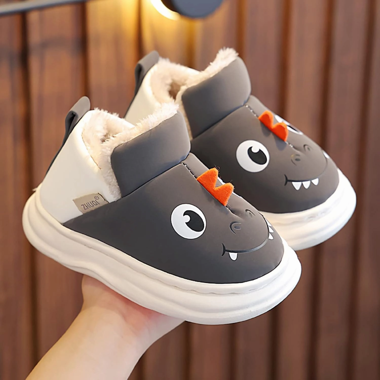 Asics Gel Lyte Speed Retro Running Shoe Children Cotton Slippers Boys Smlie Dinosaur Bag with Cotton Shoes Household Hair Shoes Baby Middle Boys Boot Slippers