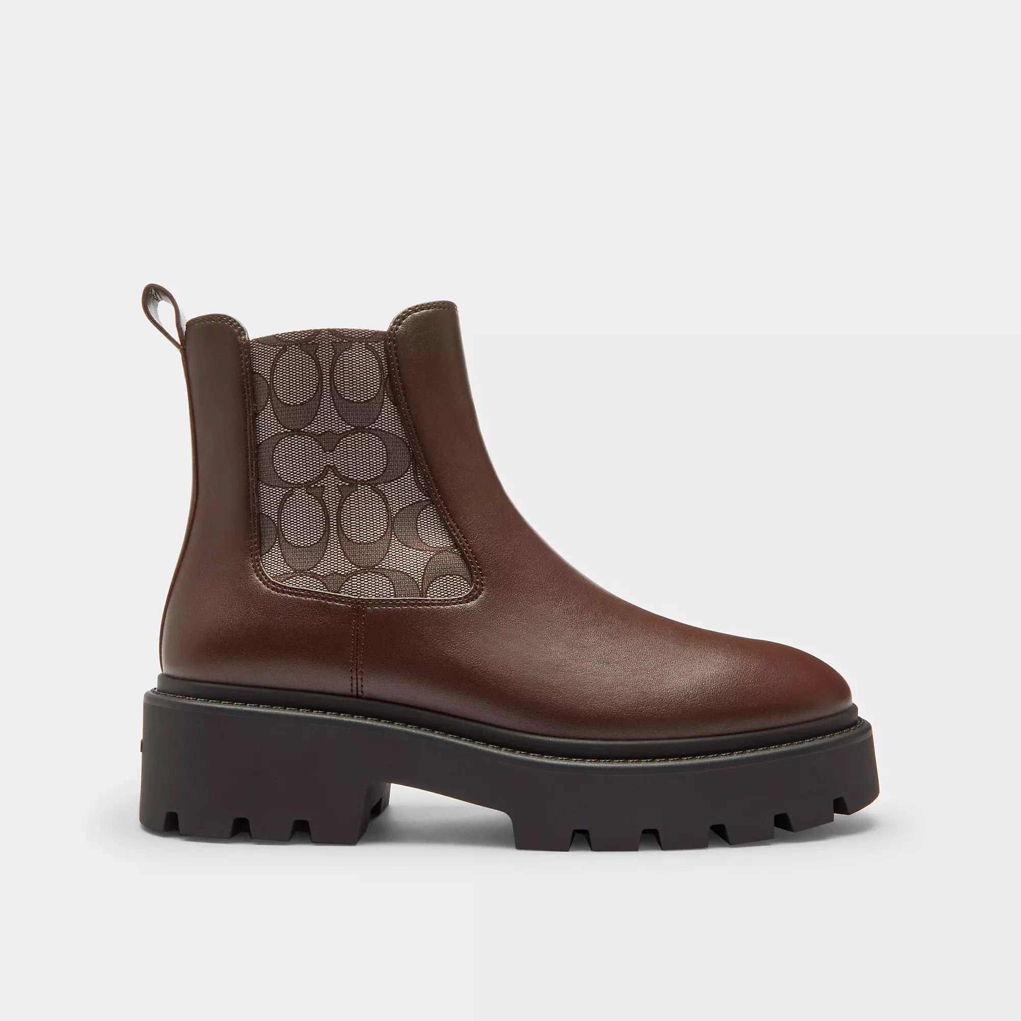 Chelsea Boots For Wide Calves Coach Outlet Lucy Chelsea Boot With Signature Polyester