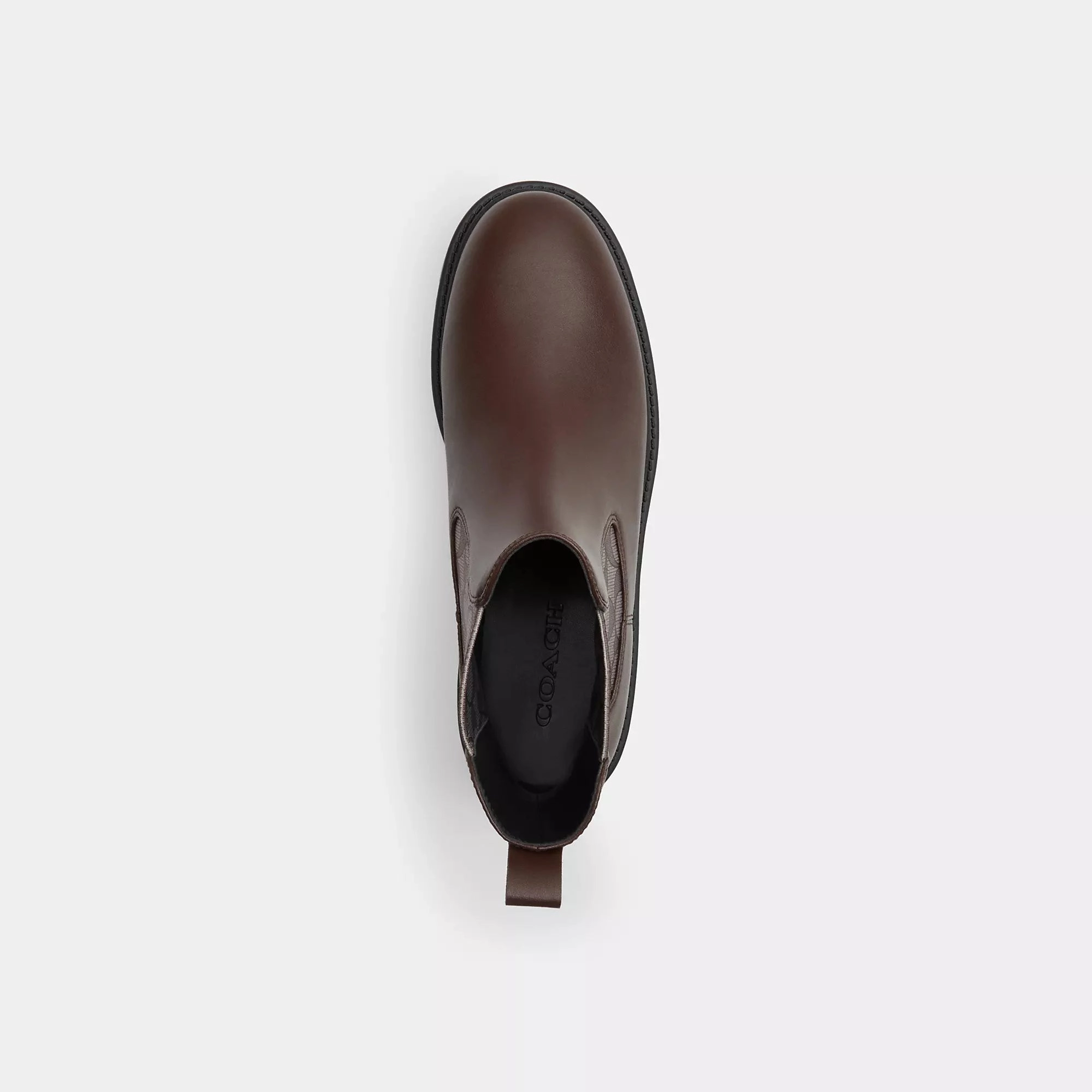 Chelsea Boots With Toe Cap Coach Outlet Lucy Chelsea Boot With Signature Polyester