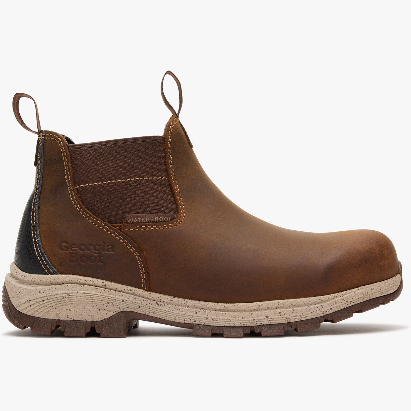 Design Aliyah Chunky Chelsea Boots Georgia Boot Eagle Trail Women's Waterproof Alloy Toe Chelsea Work Boot