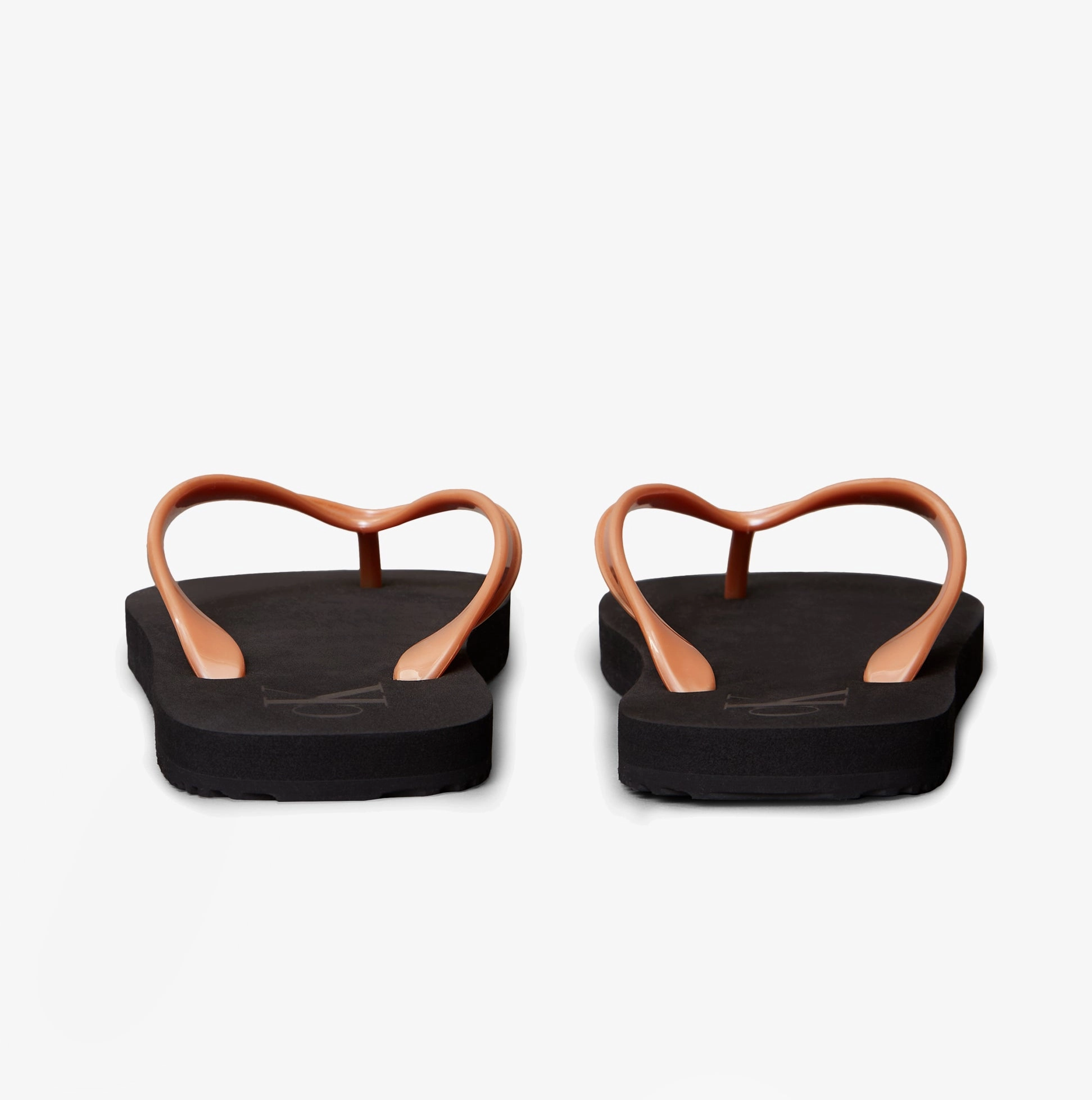 Flip Flops Hawaiian Style Calvin Klein BEACH SANDAL MONOLOGUE Womens Flip Flops Black/Dusty Coral