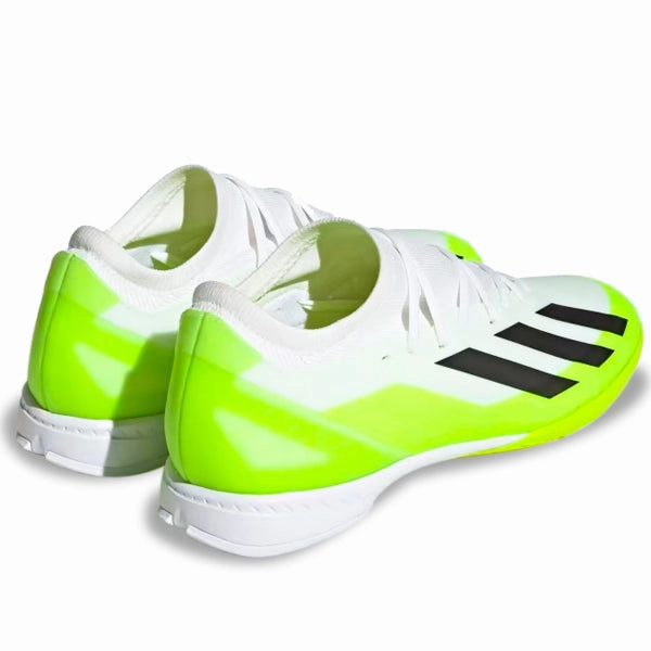 adidas Crazyfast.3 Indoor Shoes (White/Lucid Lemon) Best Soccer Cleats For Free Kicks