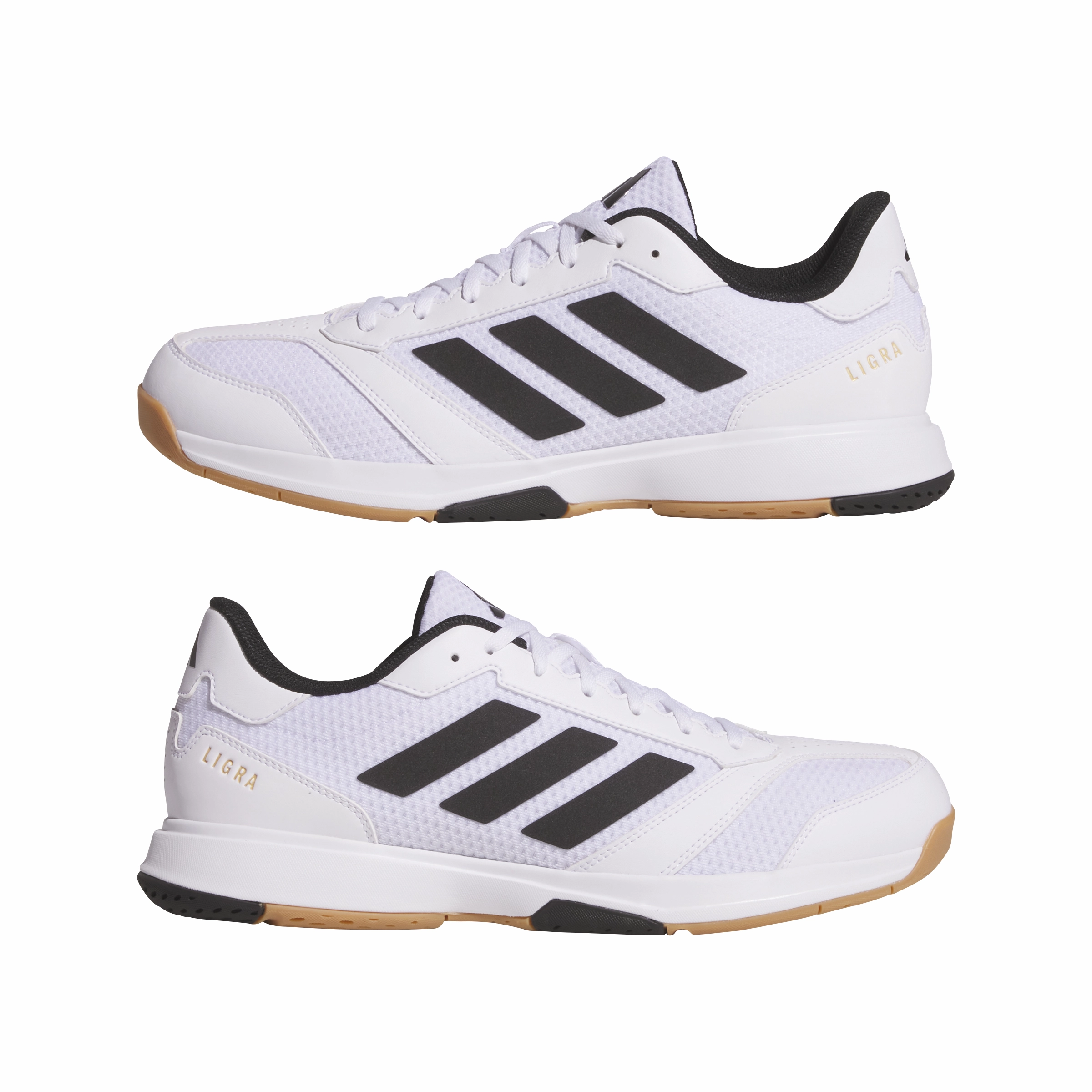 Shoes For Indoor Volleyball Adidas Mens Ligra 8 Indoor Shoes - Black/Silver/White