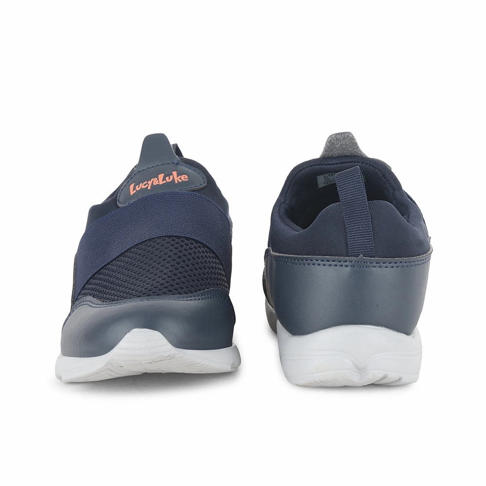 Lucy & Luke by Liberty Kids KSN-51 N.Blue Casual Non Lacing Shoes For Older Best Walking