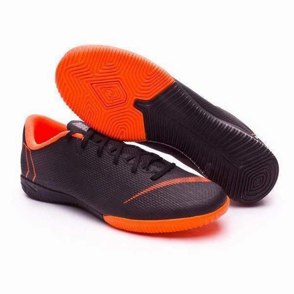 Soccer Cleats For Severs Disease New Nike Mercurial VaporX XII Academy IC Soccer Cleats Shoes Black Orange