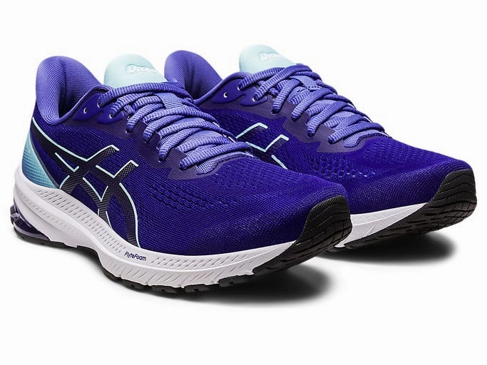 Asics Womens GT 1000 12 (D) - Eggplant/Aquamarine Asics Breathable Shoes