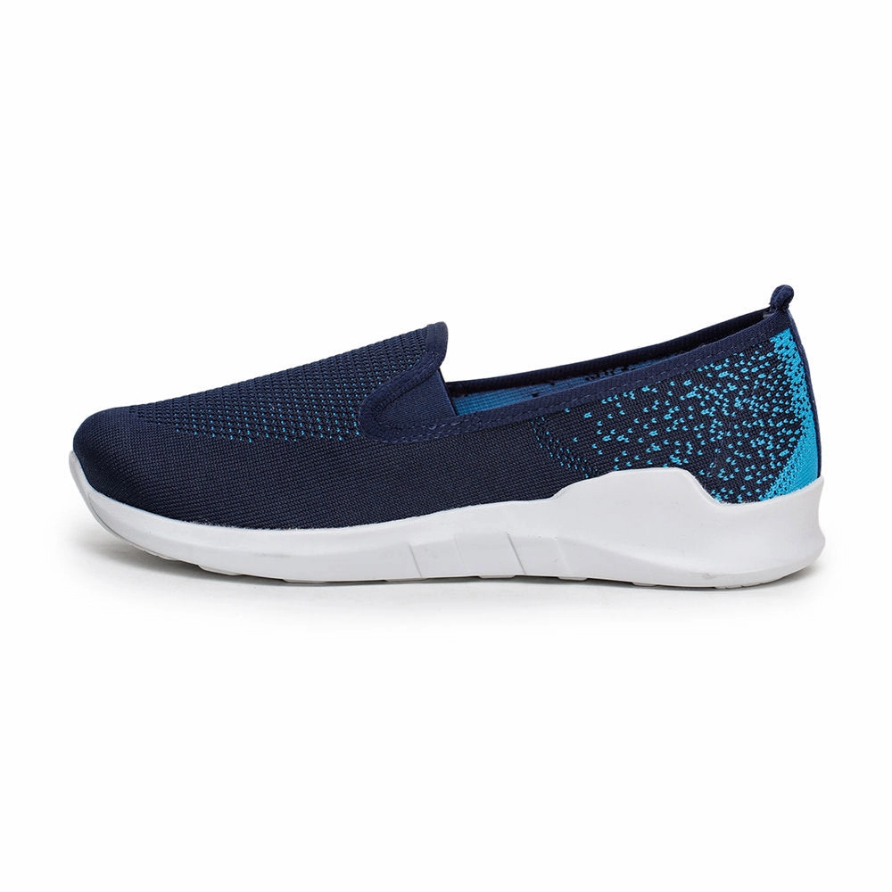 Force 10 Women's Blue Sporty Casual Non Lacing (AVILA-06) Cheap Trainer Shoes