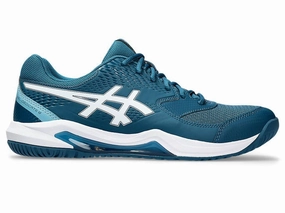 Water Shoes Tennis Shoes Asics Mens Gel Dedicate 8 (Hardcourt) Tennis Shoe - Restful Teal/White