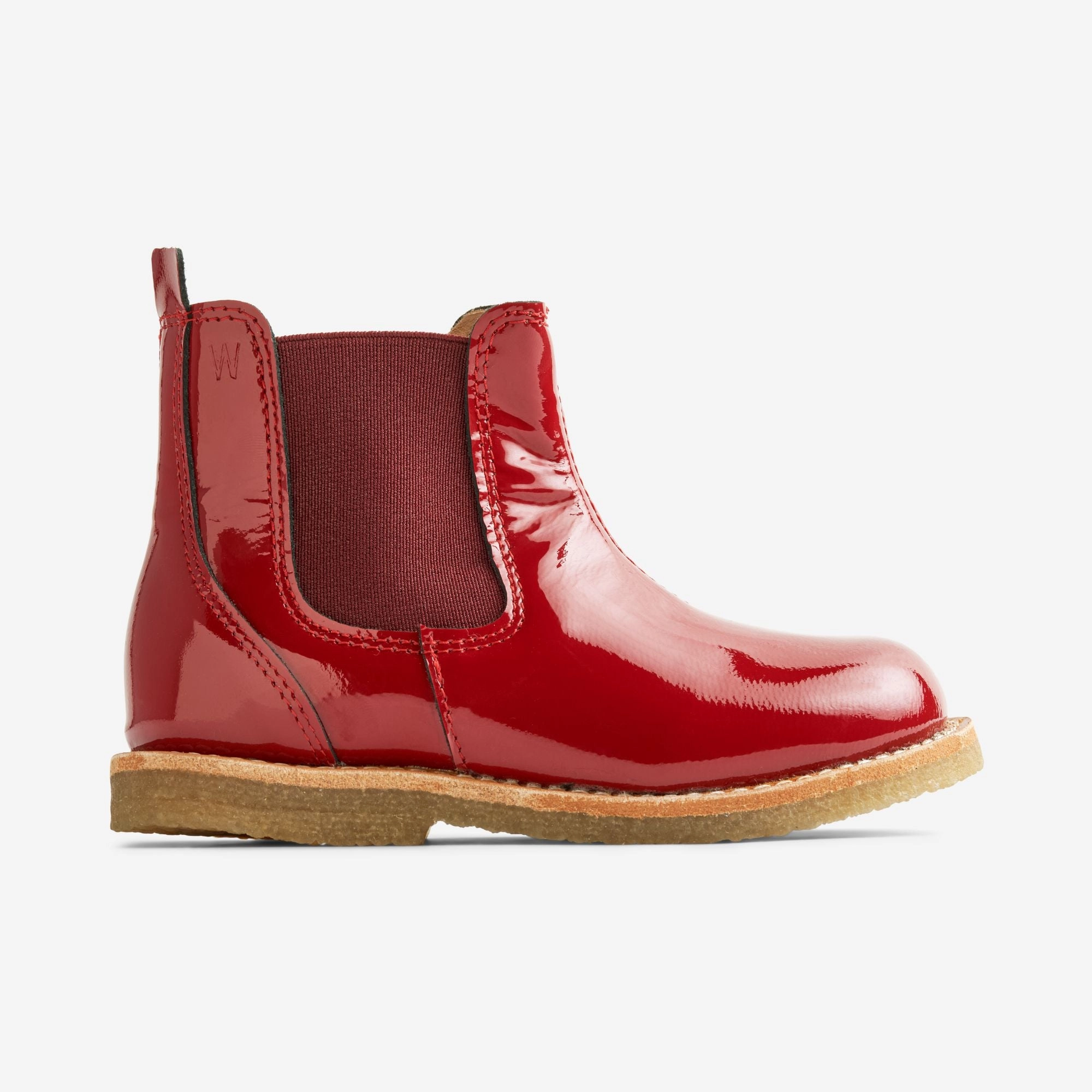 Wedge Sole Chelsea Boots Keelan Chelsea Patent - red