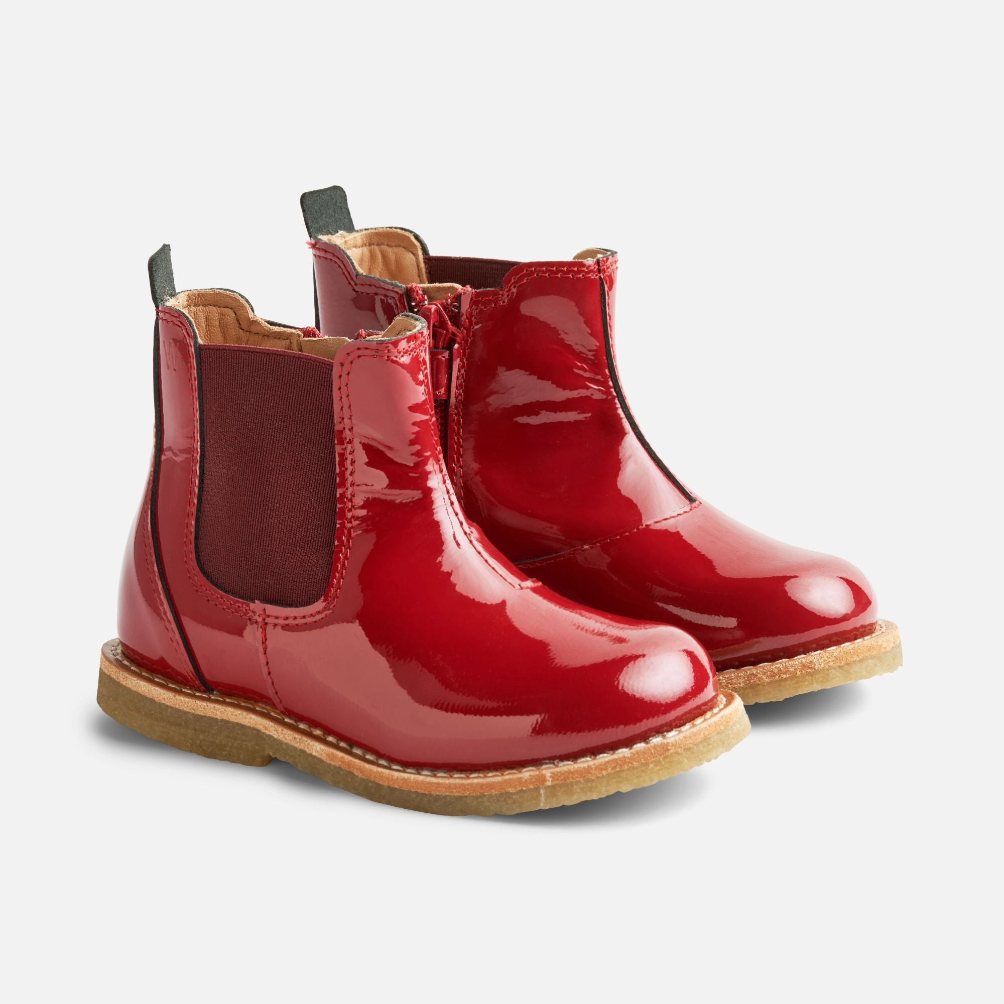 Size 8 Chelsea Boots Keelan Chelsea Patent - red
