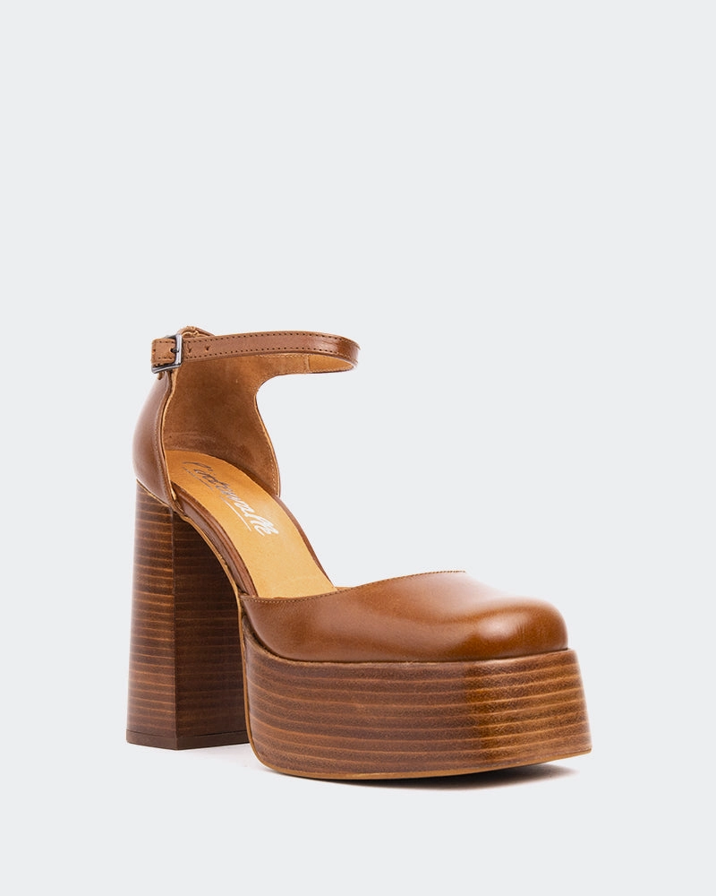 Tobii Ankle Boots Azucar Tan Leather