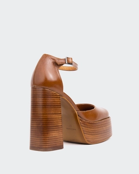 Azucar Tan Leather Dance Ankle Boots