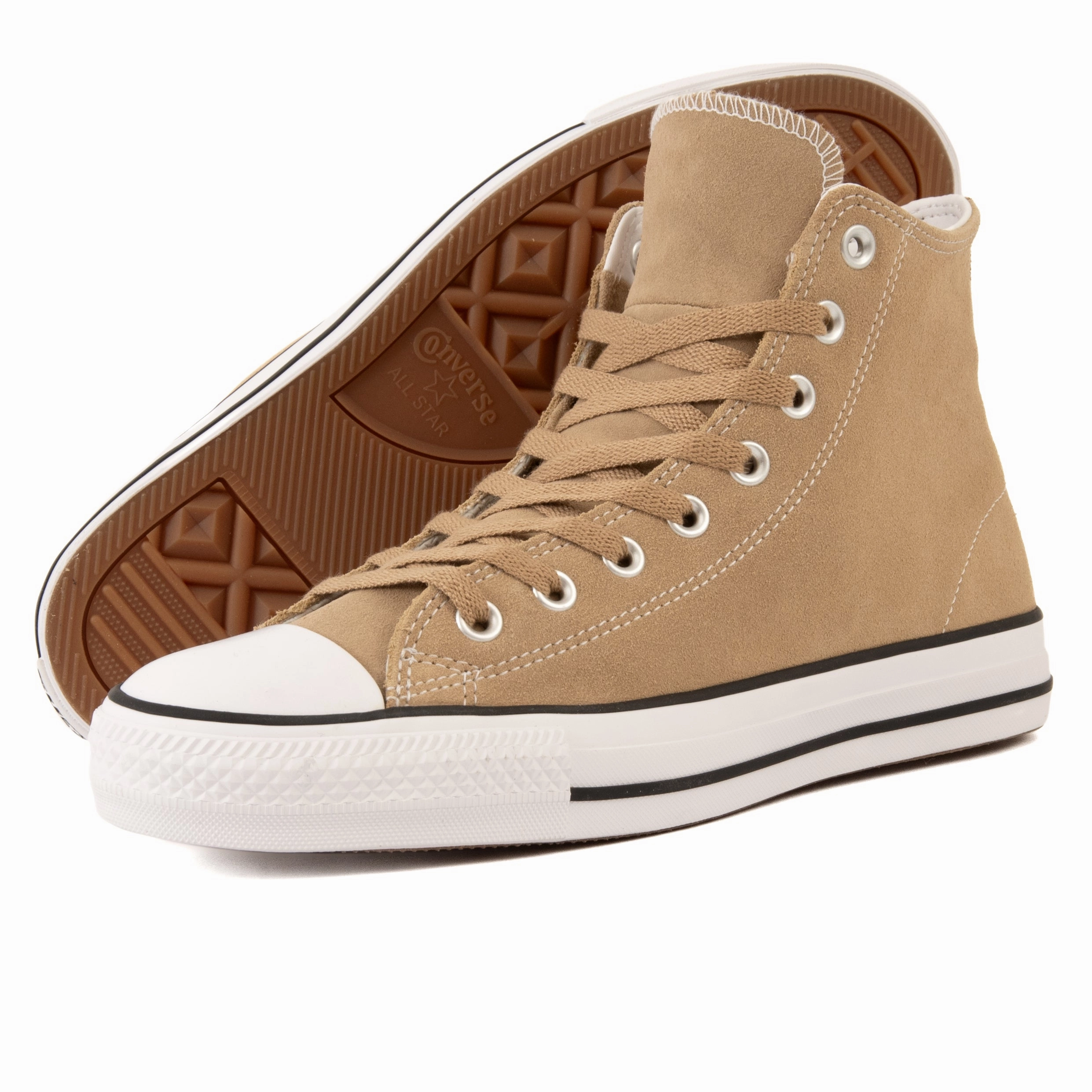 Best Casual Skate CONS - Chuck Taylor All Star Pro Hi (Nomad Khaki/White/Black)