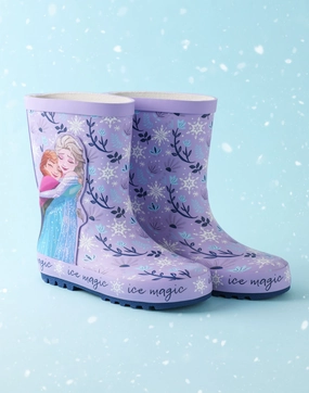 Cowboy Boots Exotic Disney Frozen Elsa & Anna Girls Purple Wellington Boots