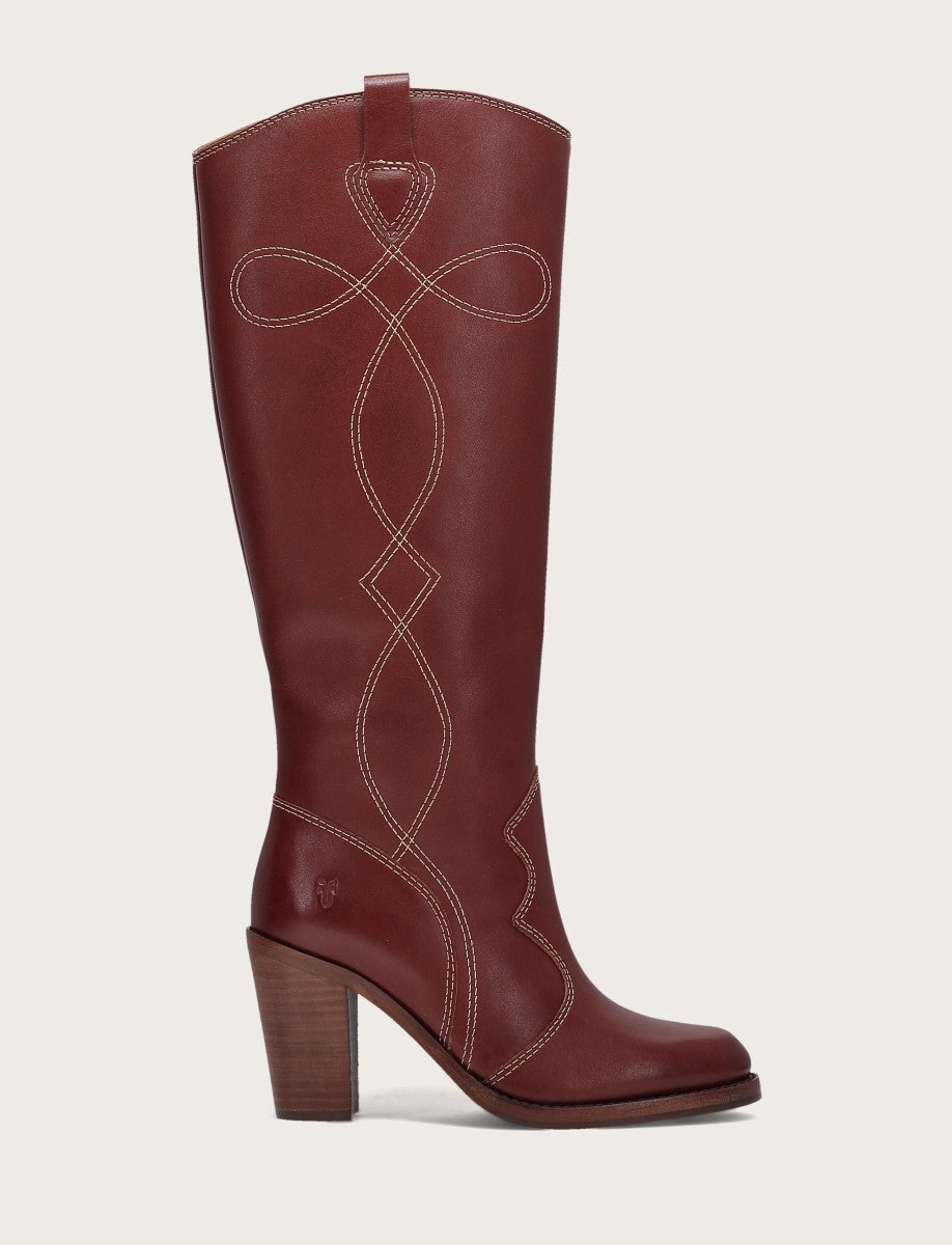 Corinne Tall Deco Stitch Size 11 Knee High