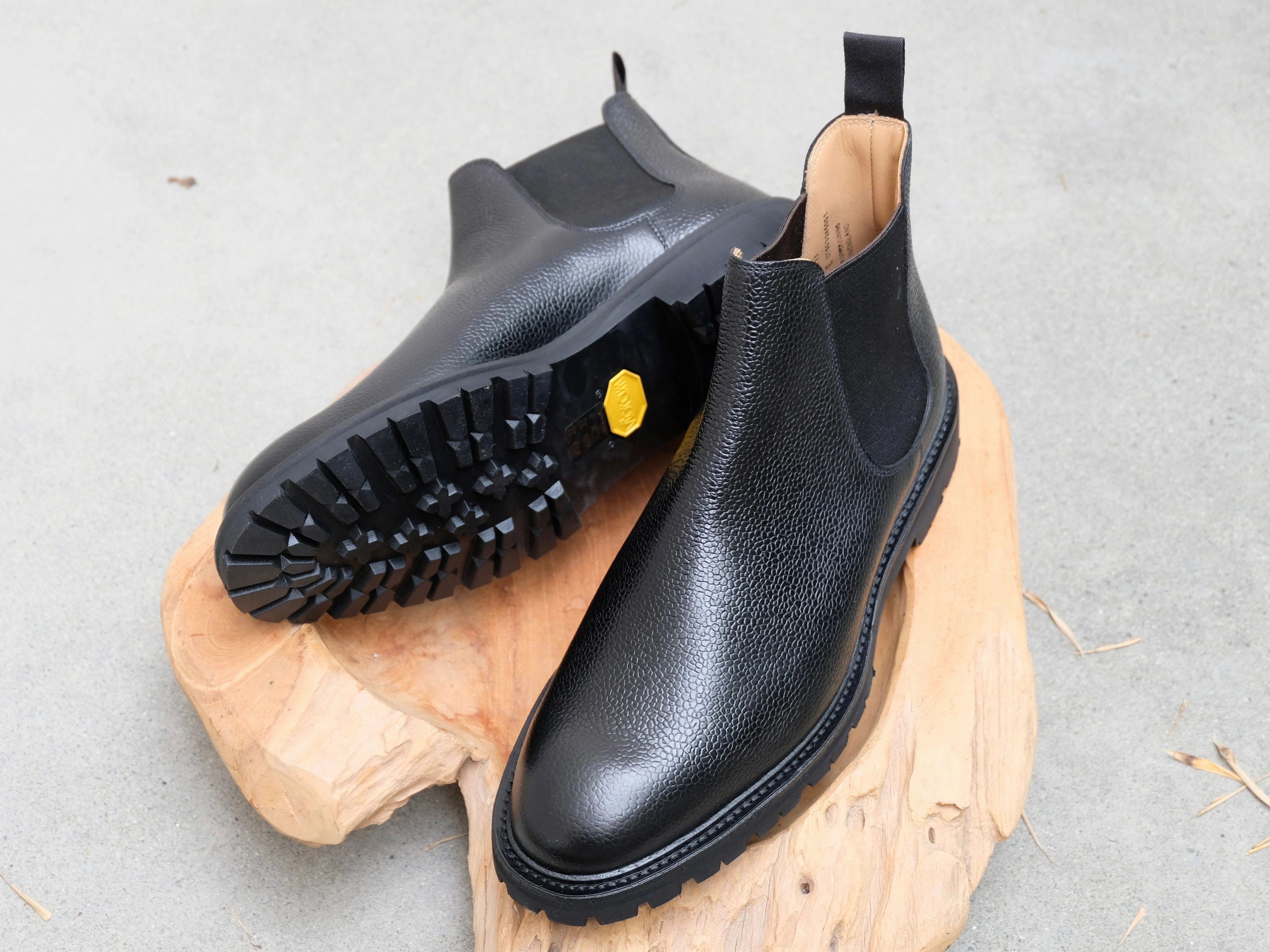 1997 Chelsea Boots Crockett & Jones Chelsea 11 in Black Scotch Grain Calf