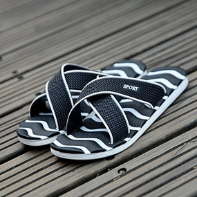 Z Casual Plaid Stripes Men Sandals Best Tennis Shoes For Teachers