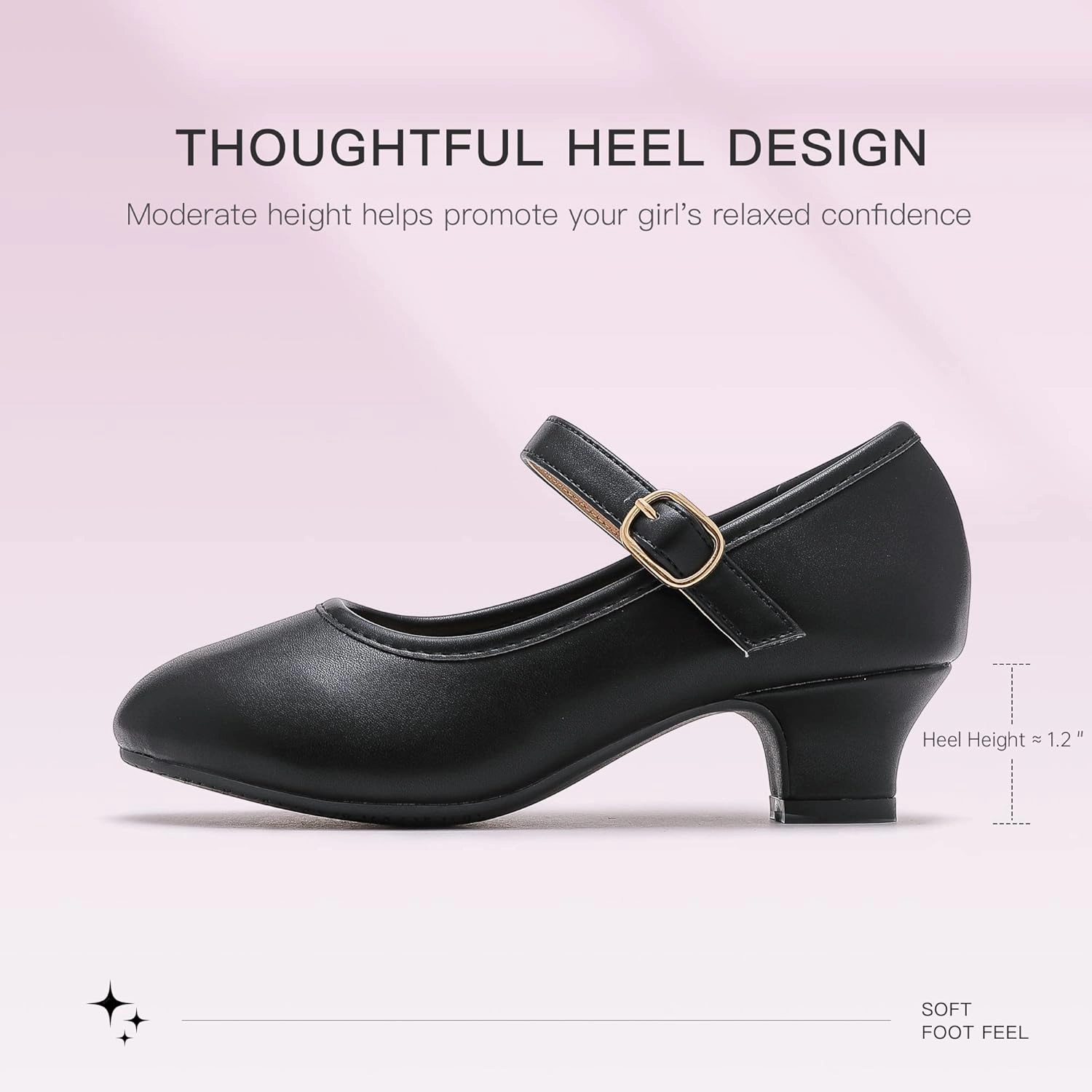 Asics Shoe Box Dufannie Girls Dress Shoes Low Heel Princess Flats Mary Jane Flower Wedding Party Glitter Shoes for Kids Toddler