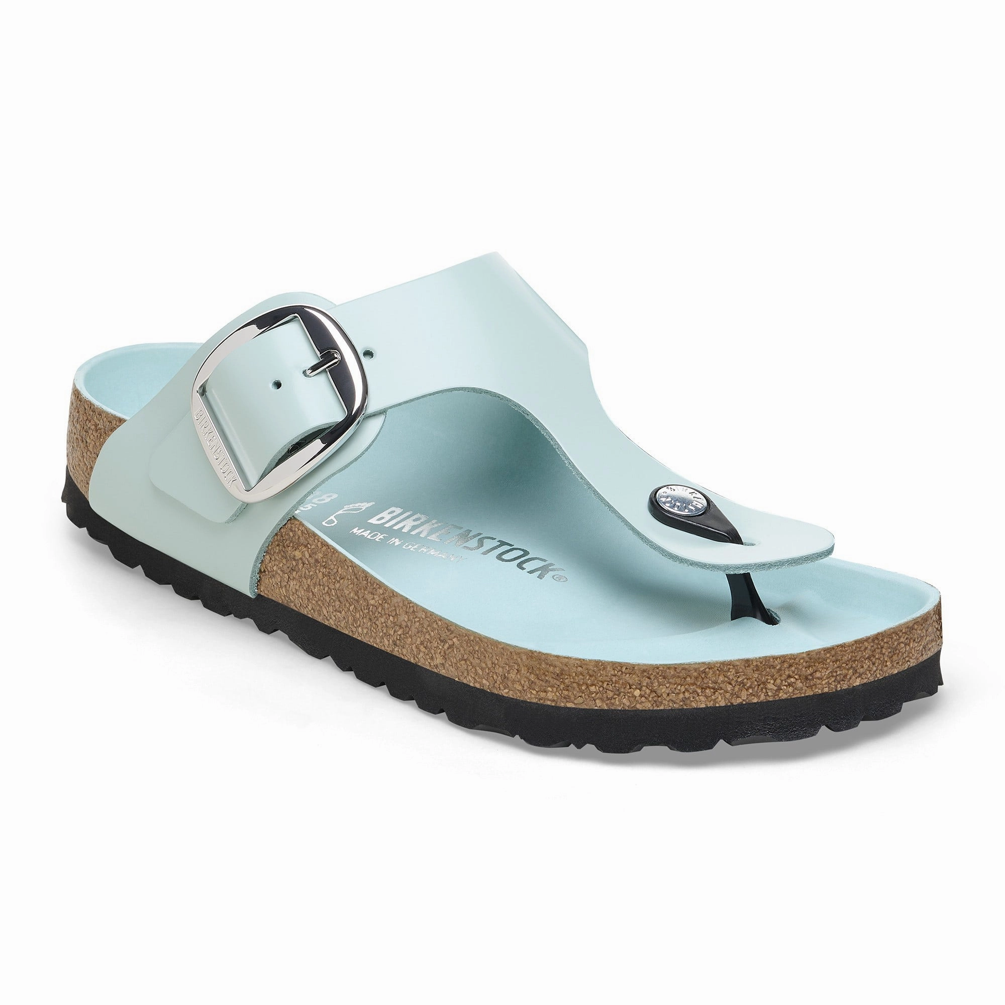 Big Buckle Sandals Gizeh Big Buckle Natural Leather Patent