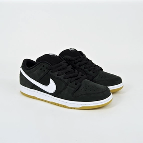 Nike Falcons Shoes Nike SB - Dunk Low Pro Orange Label ISO Shoes - Black / White / Black