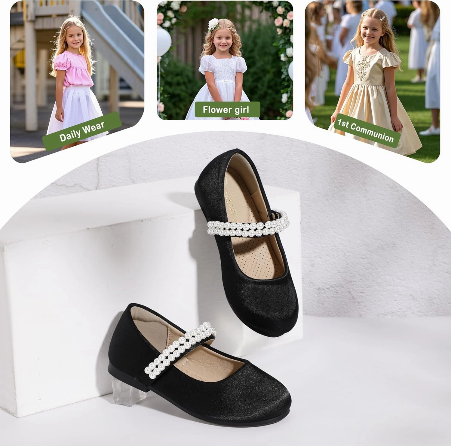 Asics Pronation Control Running Shoes PANDANINJIA Flower Girl Shoes Toddler Little Kid Ballet Flats Pearls Wedding Party Mary Jane Girls Dress Shoes