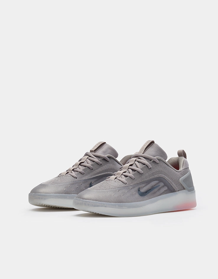 Nike Shoes For Standing All Day Nike SB Zoom Nyjah 4 Skate Shoes - College Grey/Mink Brown-Light Silver